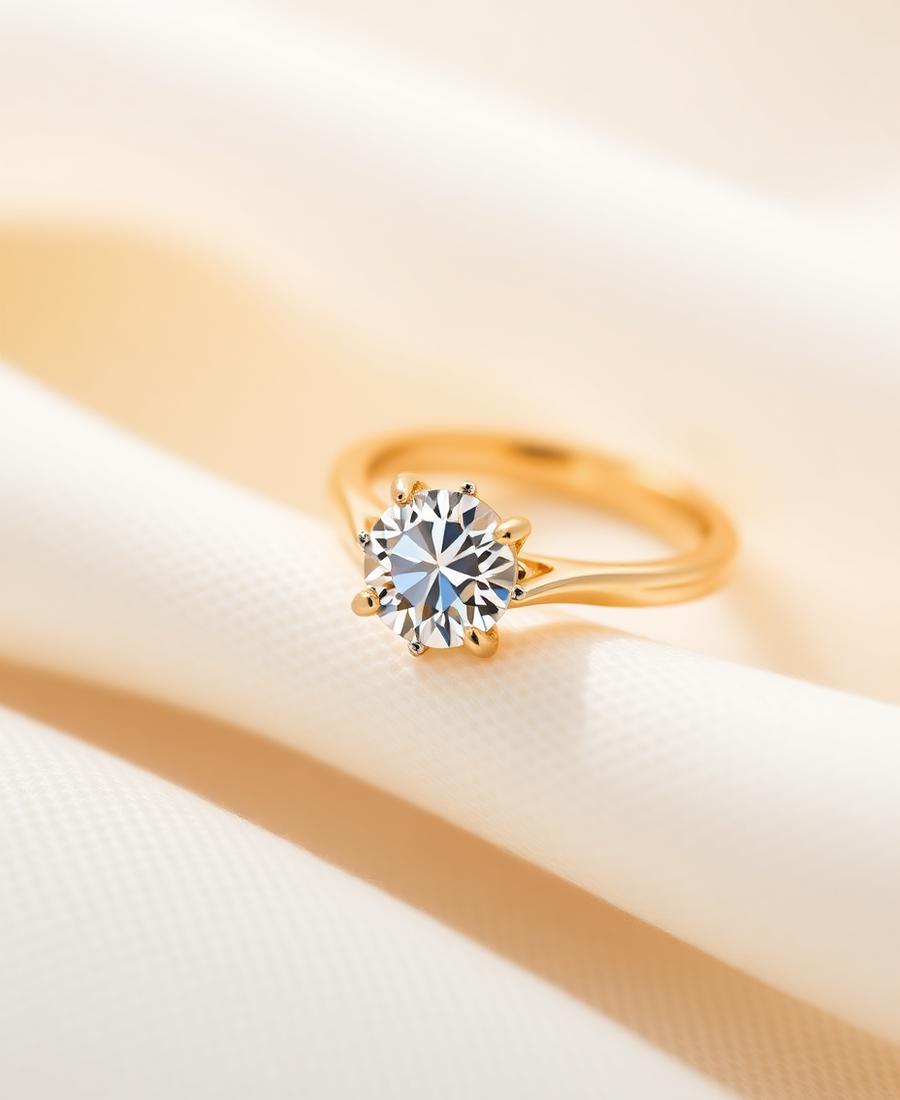 Aurora Solitaire Ring